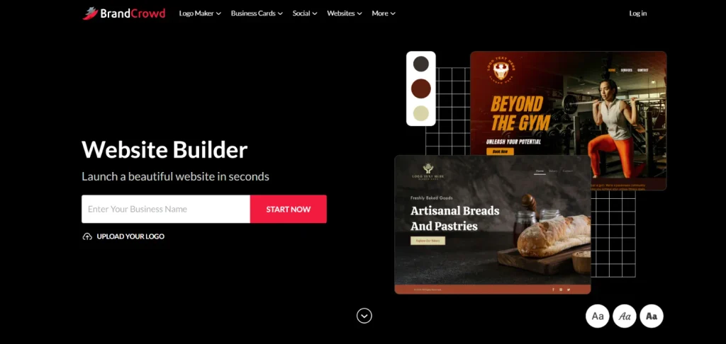 BrandCrowd - Squarespace Alternatives