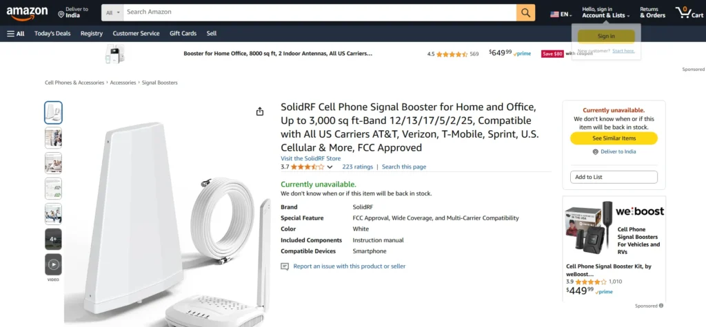 Cell Phone Booster - SolidRF Cell Phone Signal Booster