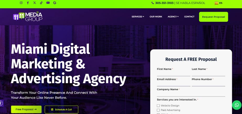 Digital Marketing Agency in Miami - 1111 Media
