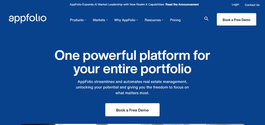 Property management CRM software - AppFolio Property Manager