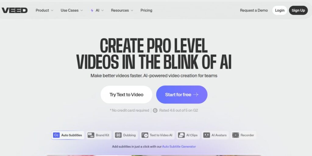 CapCut Alternatives - VEED.IO