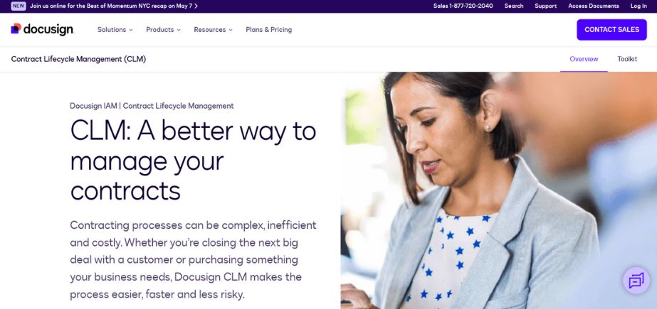Contract Lifecycle Management Tool - DocuSign CLM