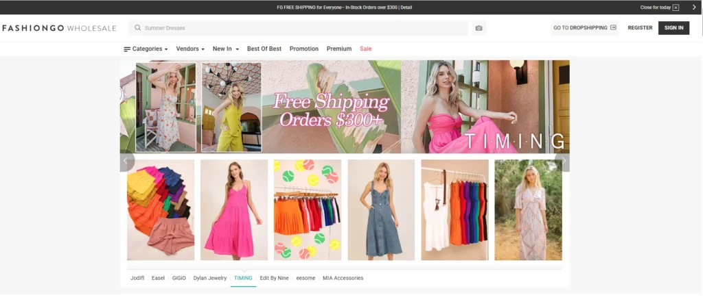 FashionGo- best Clothing Dropshipping Suppliers in India