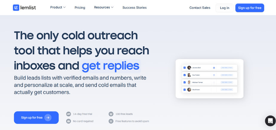 Cold Email Software - Lemlist