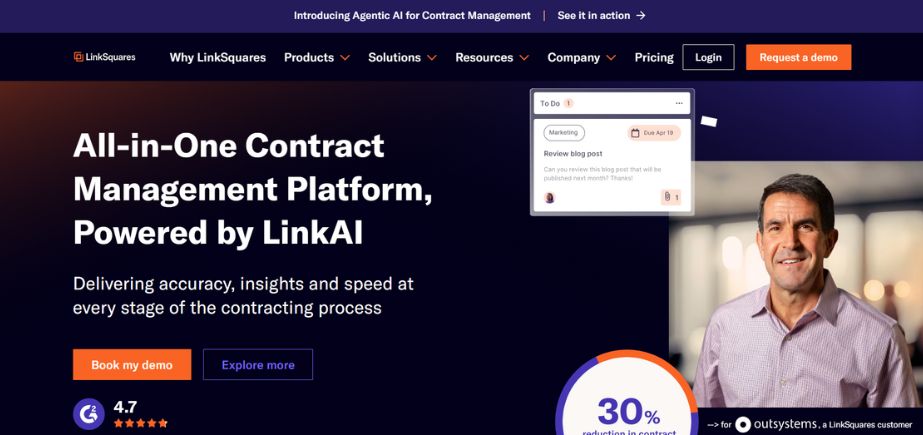 Contract Lifecycle Management Tool - LinkSquares