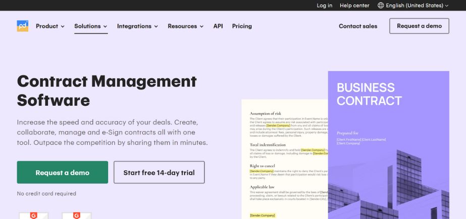 Contract Lifecycle Management Tool - PandaDoc