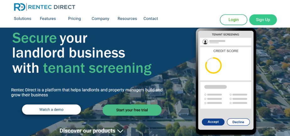Property management CRM software - Rentec Direct