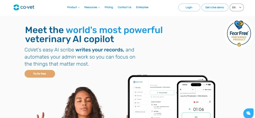 Healthcare Software company in USA - CoVet