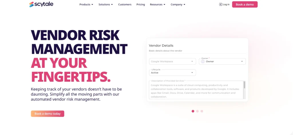 Scytale-IT Vendor Risk Management Solutions