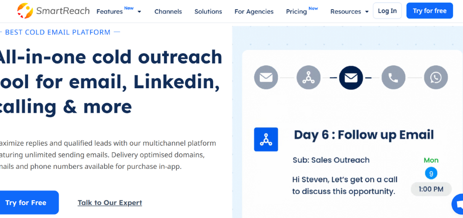 Cold Email Software - SmartReach.io