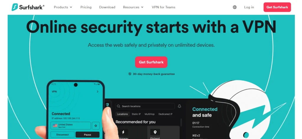 Best VPN service - Surfshark