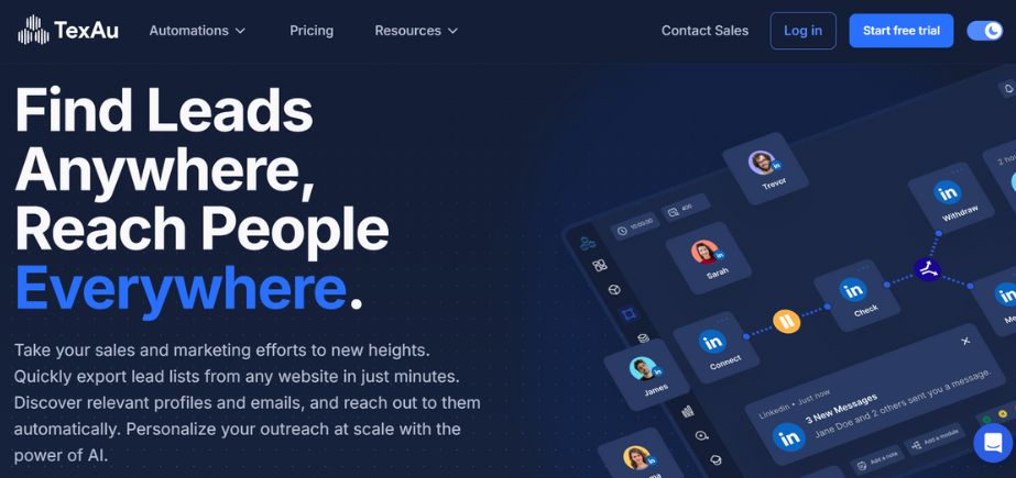 LinkedIn Automation Tools - TexAu