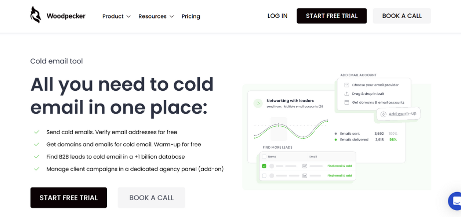 Cold Email Software - Woodpecker