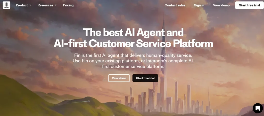 AI Customer Service Chatbot - Intercom Fin AI