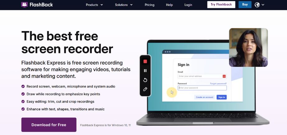 Screen Recording Software - FlashBack Express