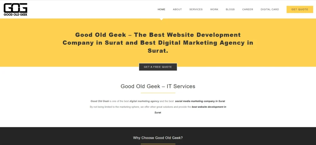 Good Old Geek-Digital Marketing Agencies in Surat