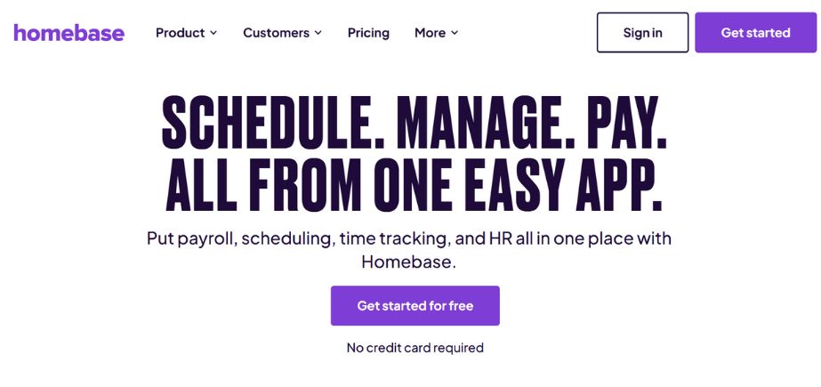 Employee Management Tool - Homebase