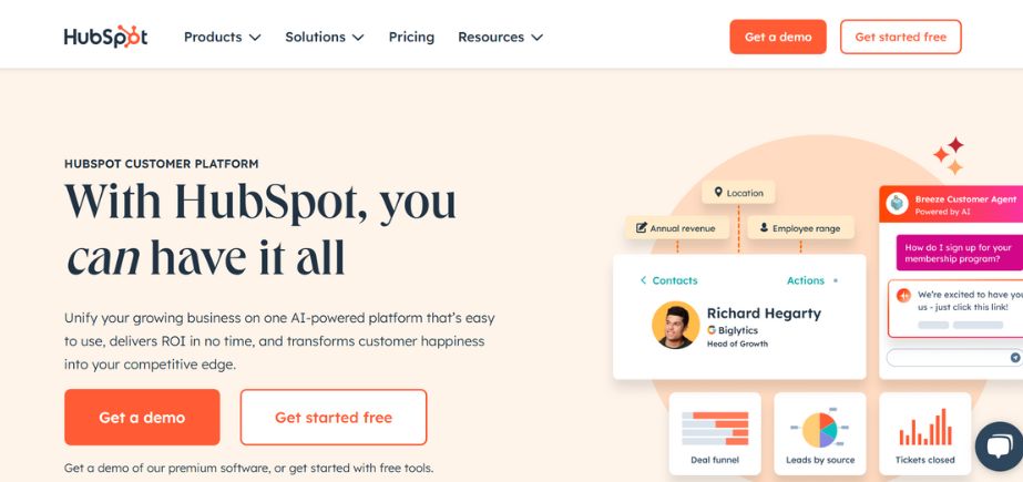 Client Management Tools - HubSpot