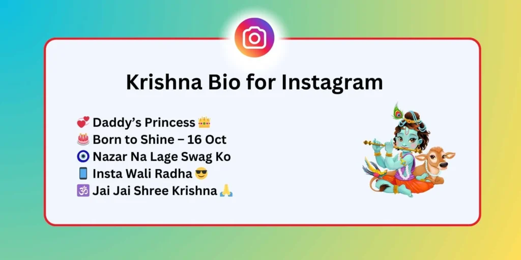 Krishna Bio for Instagram