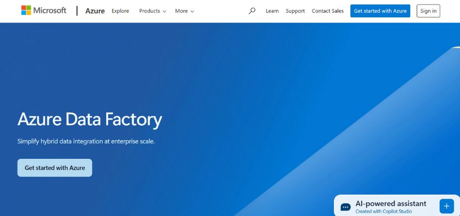 Data Pipeline Tools - Microsoft Azure Data Factory