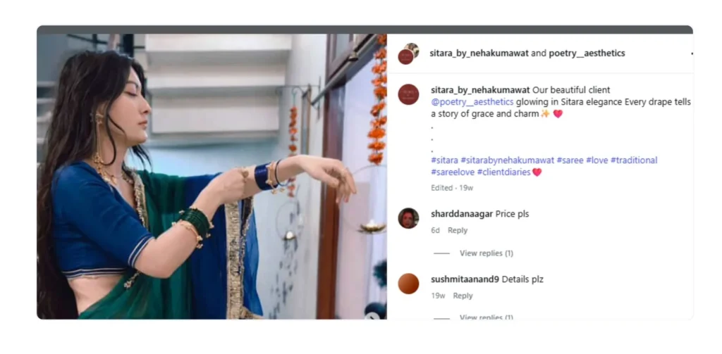 Saree Captions for Instagram