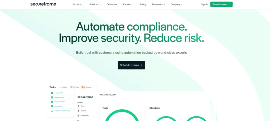 Vanta Alternative - Secureframe