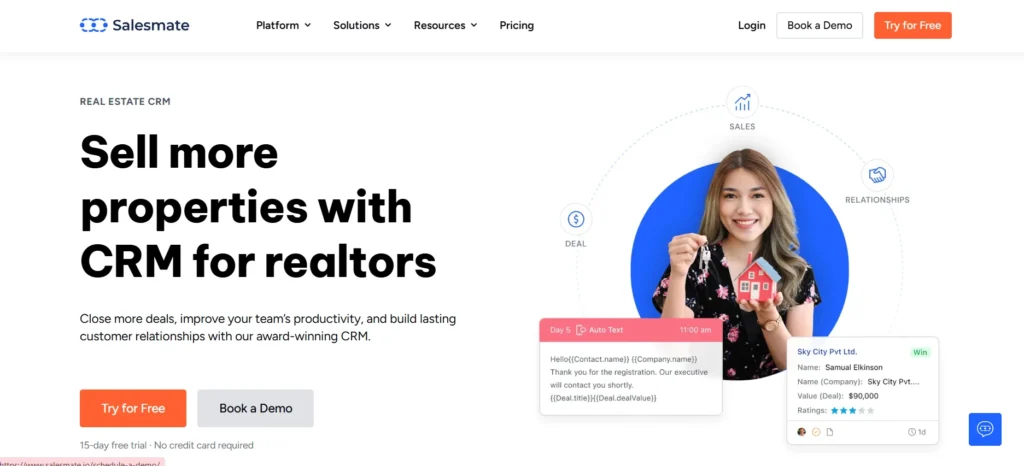 Real Statae CRM - Salesmate