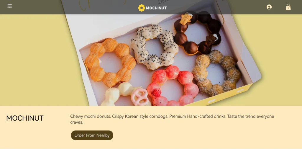 Mochinut Franchise website