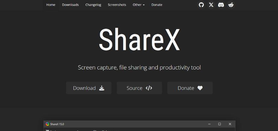 Screen Recording Software - ShareX