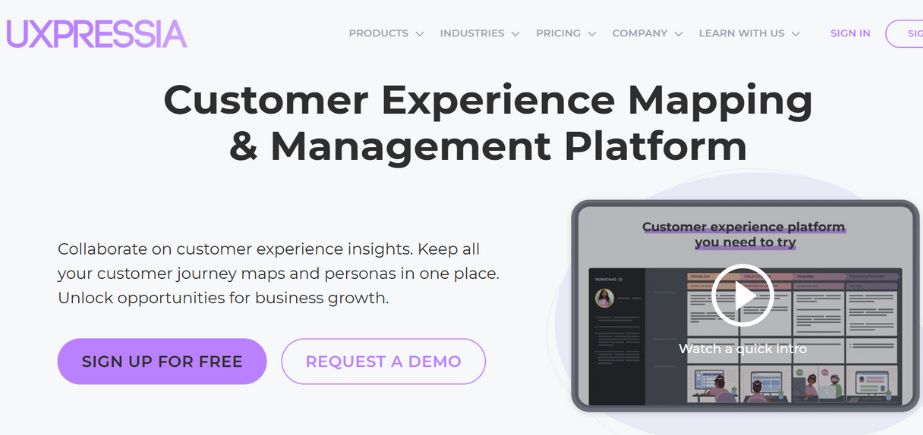 Customer Journey Mapping Tool - UXPressia