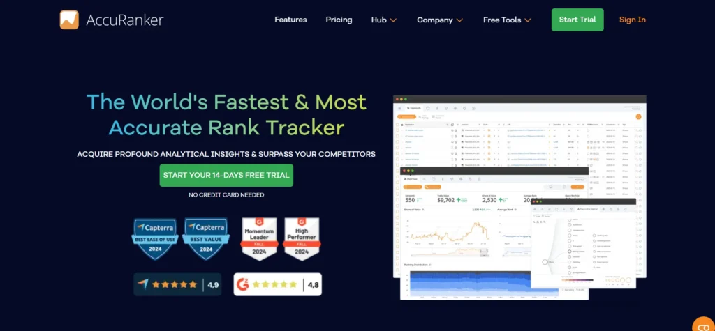 SERP Tracking Tool - AccuRanker