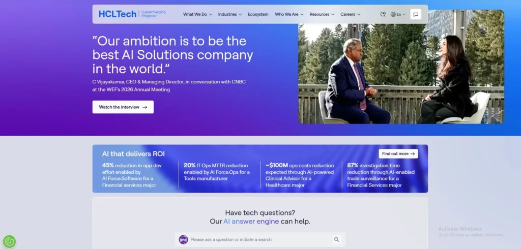 IT Companies in Ambattur-HC​L T‍e‍chnologie‍s Limit​ed