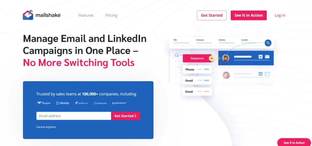 Cold Email Software for Influencers - Mailshake