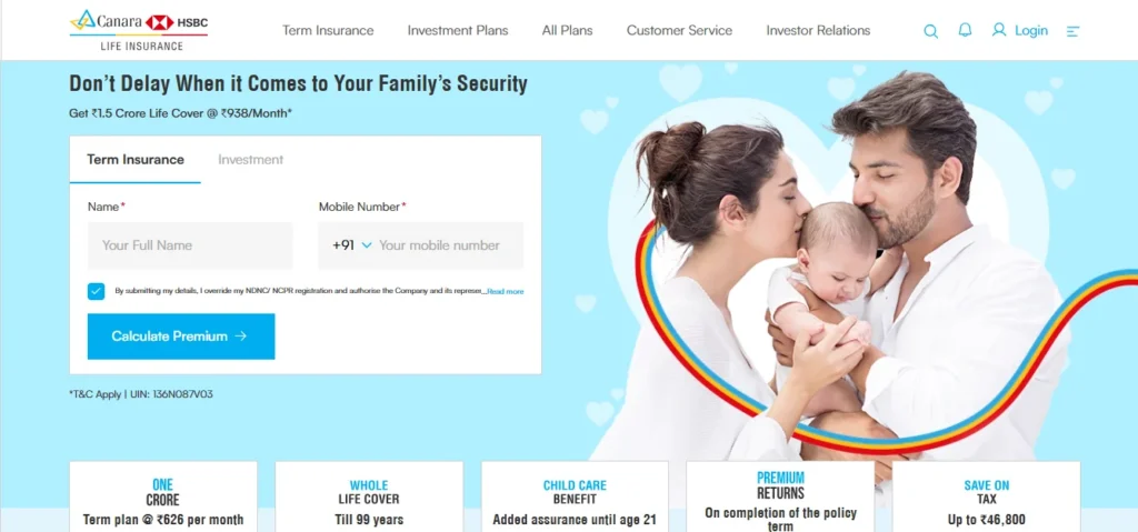 Life Insurance Company in India - Canara HSBC Life Insurance Company Limited