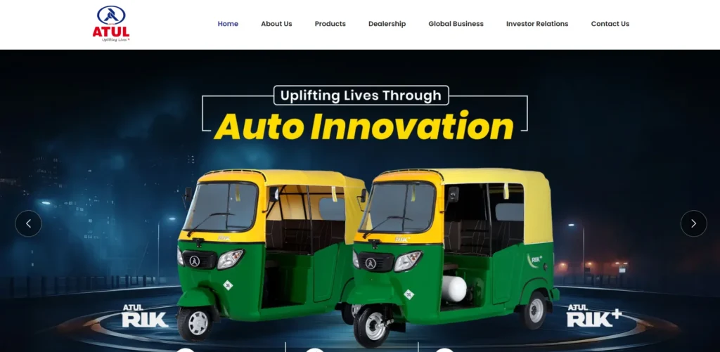 Electric Vehicle Company in India - ATUL Auto