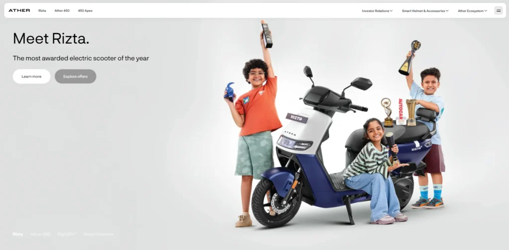 Electric Vehicle Company in India - Ather Energy