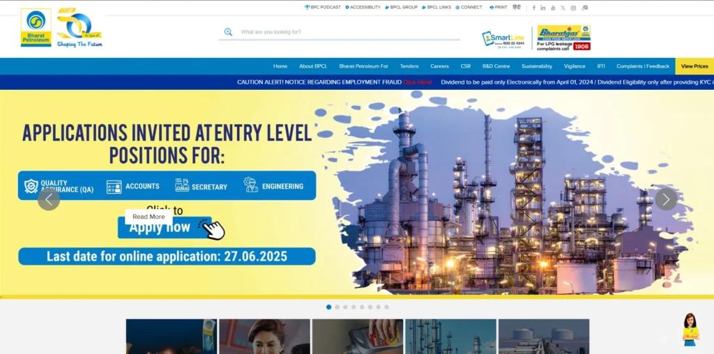 Oil Company in India - Bharat Petroleum Corporation Limited (BPCL)