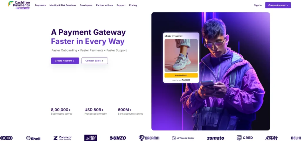 Fintech Company in India - Cashfree Payments