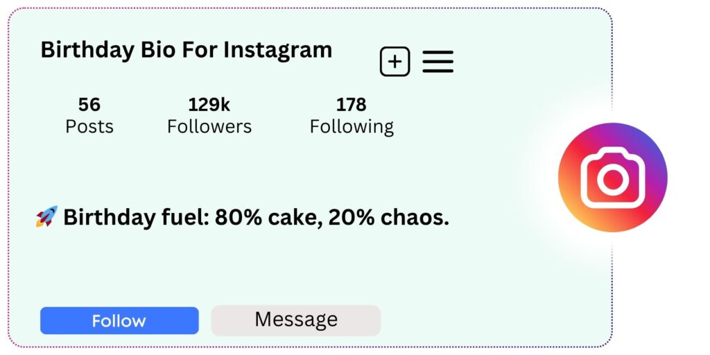 Birthday Bio For Instagram