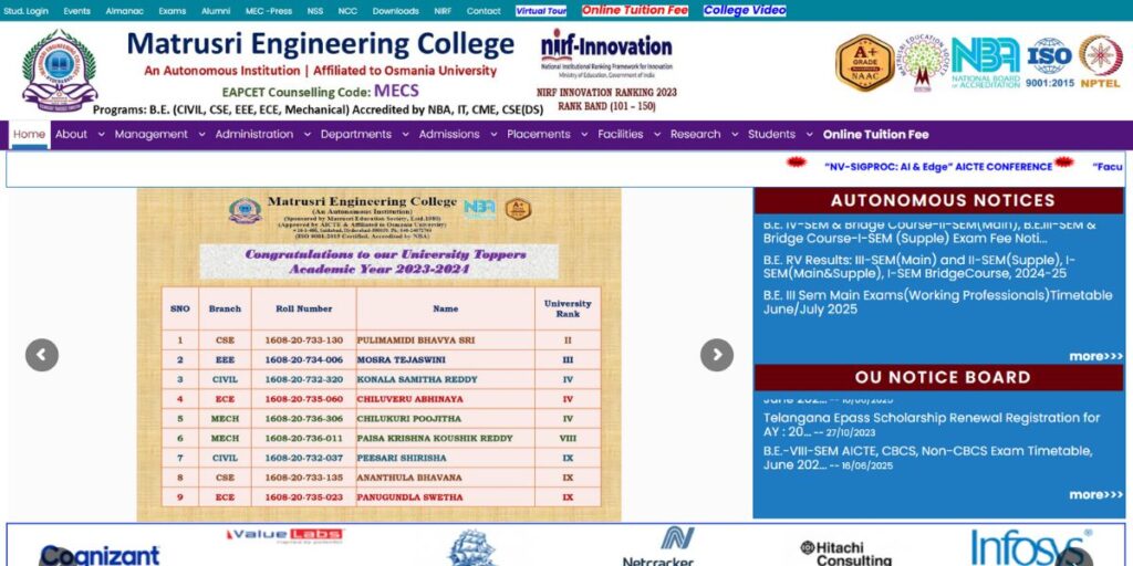 Engineering Colleges in Hyderabad