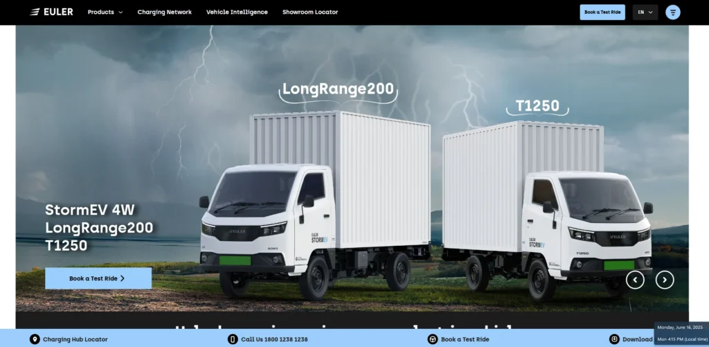 Electric Vehicle Company in India - Euler Motors