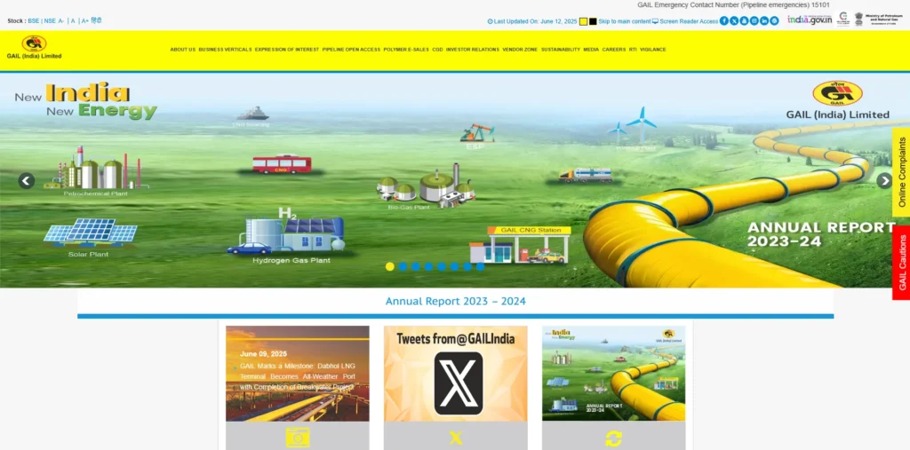 Oil Company in India - GAIL (India) Limited