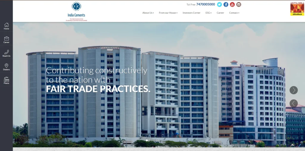 Cement Company in India - India Cements Ltd