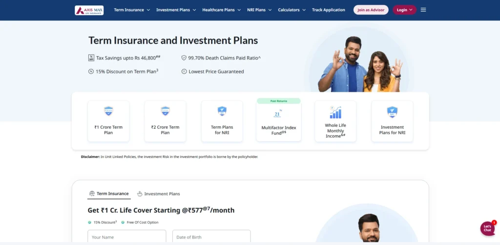 Insurance Company in India - Max Life Insurance
