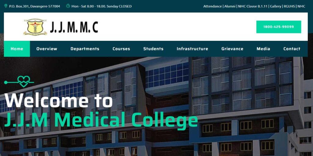 Medical Colleges in Karnataka - Jaya Jagadguru Murugharajendra Medical College, Davangere