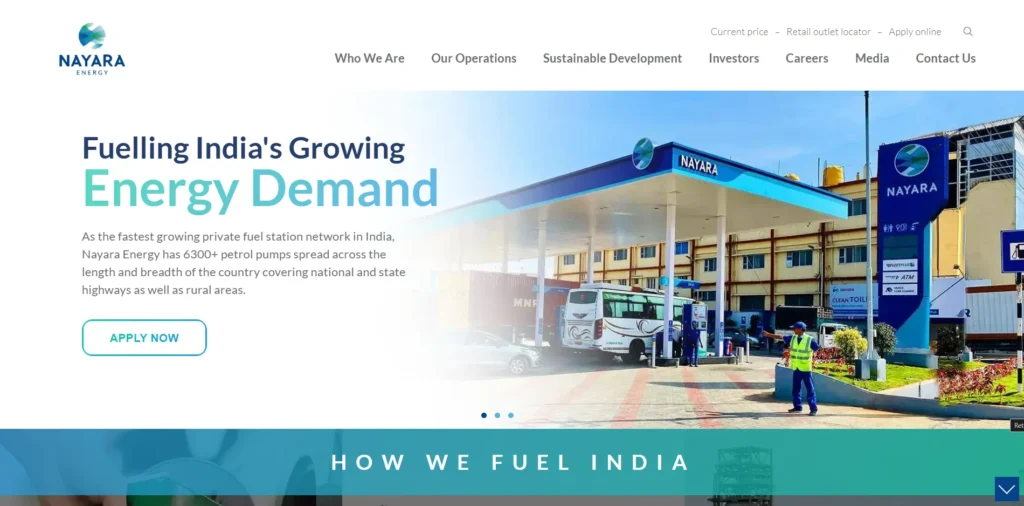 Oil Company in India - Nayara Energy