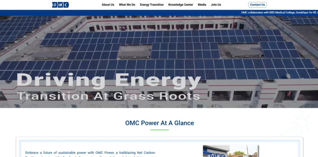 Solar Company in India - OMC Power