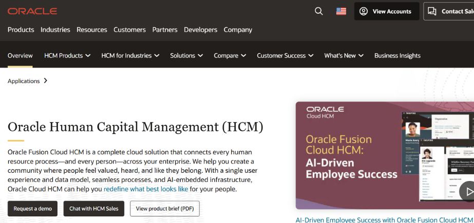 Talent Management Tool - Oracle’s HCM Cloud