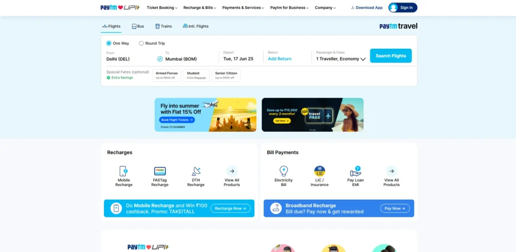 Fintech Company in India - Paytm