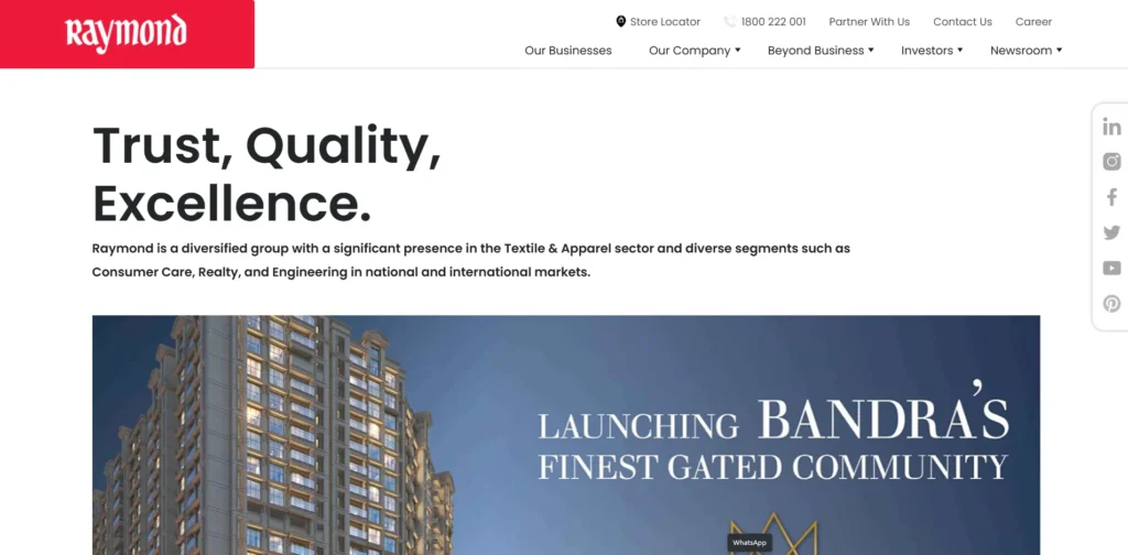 FMCG Company in Mumbai - Raymond Consumer Care Ltd.